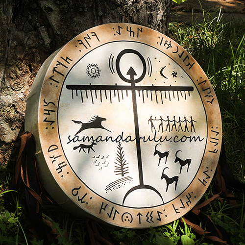 göktürk yazılı kam davulu 2