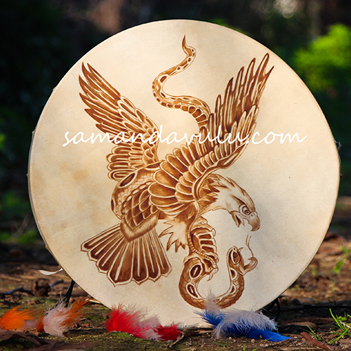 kartal kam şaman davulu