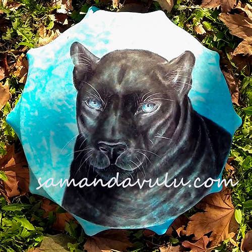 Siyah Panter Şaman Davulu 